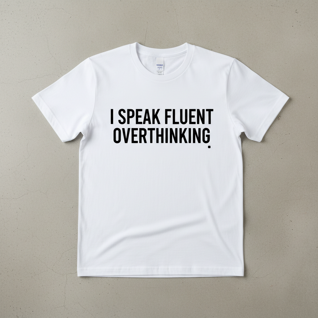 I Speak Fluent Overthinking funny t-shirt